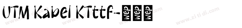 UTM Kabel KTttf字体转换